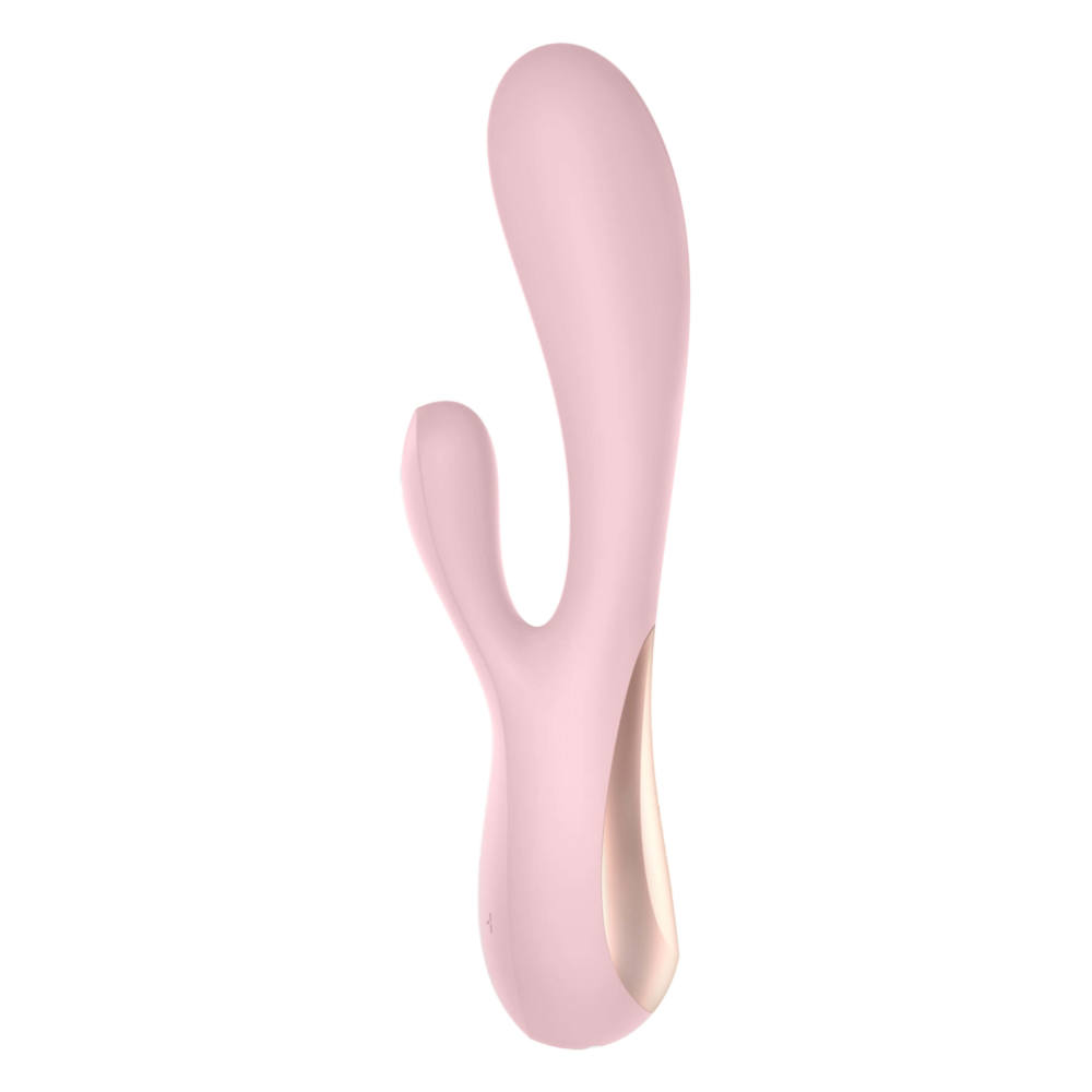 Купить розовый вибратор-кролик satisfyer mono flex с управлением через приложение - 20,4 см. Image