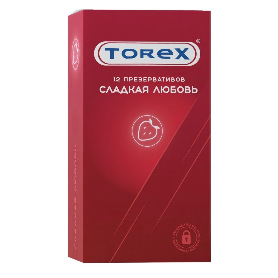 Купить презервативы torex  сладкая любовь  с ароматом клубники - 12 шт. Image