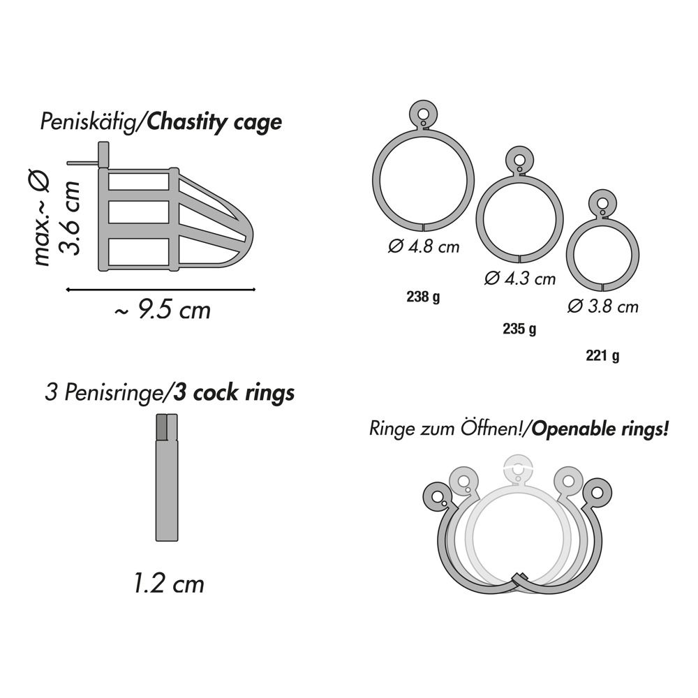 Купить мужской пояс верности chastity cage Image