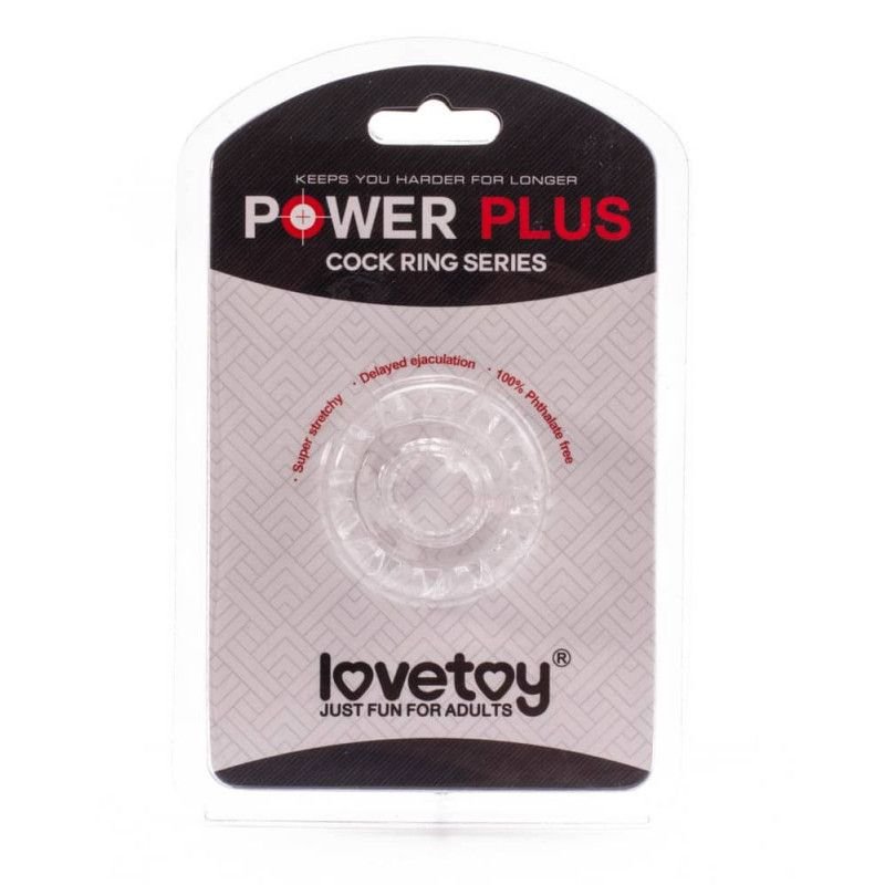 Купить прозрачное кольцо с лучиками power plus cockring Image