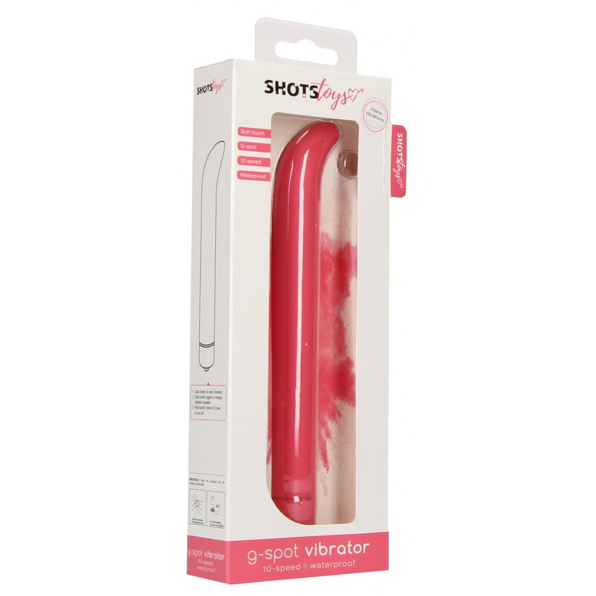 Купить розовый компактный вибростимулятор g-spot vibrator - 16 см. Image