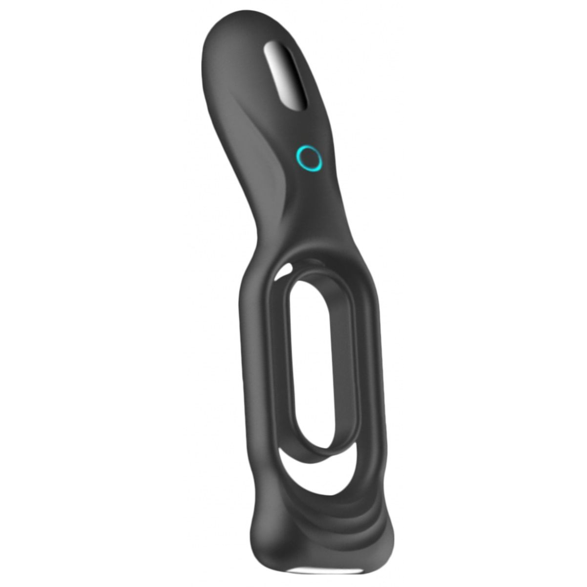 Купить черное двойное эрекционное виброкольцо n 88 vibrating rechargeable cock ring Image