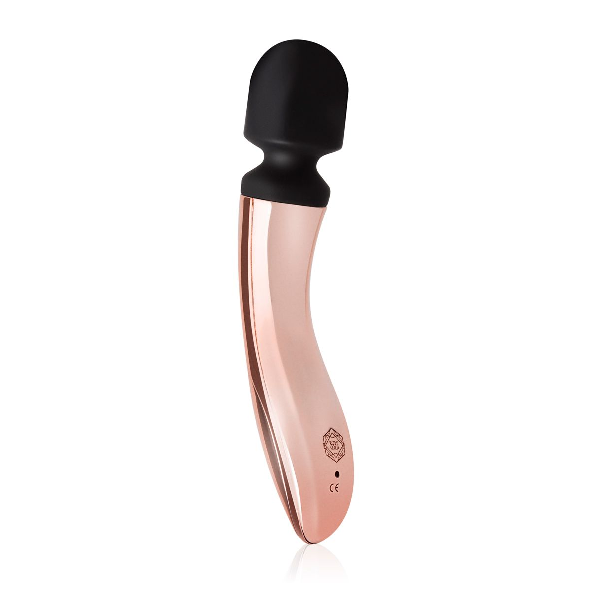 Купить черно-розовый вибромассажер nouveau curve massager - 21 см. Image