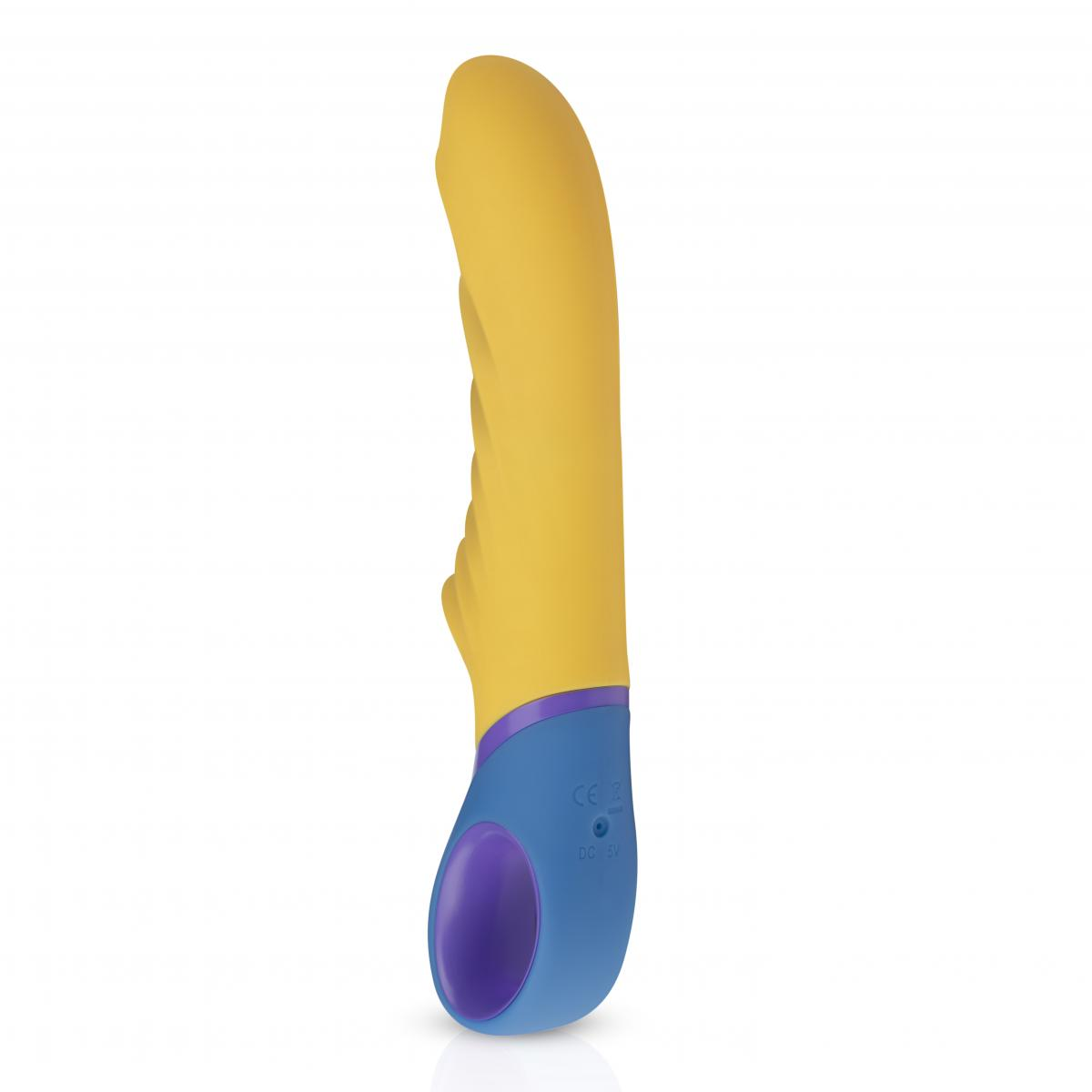 Купить желтый вибромассажер tone g-spot vibrator - 23 см. Image