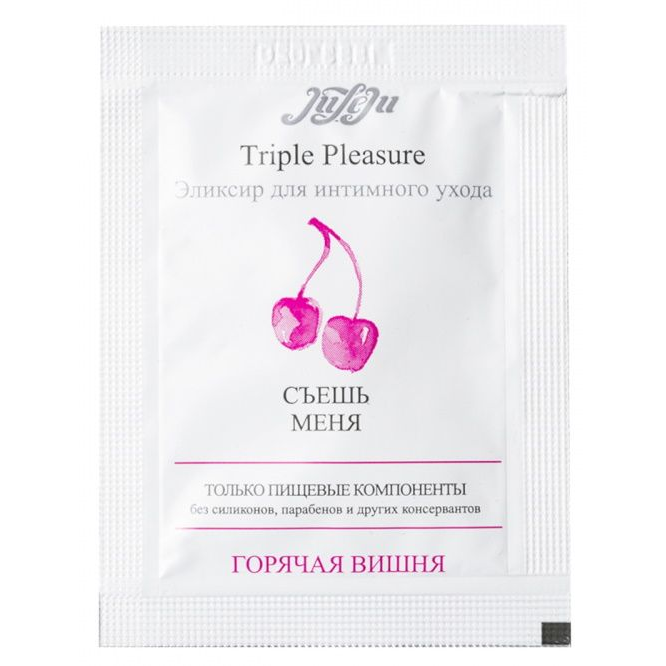 Купить эликсир для интимного ухода triple pleasure  горячая вишня  - 3 мл. Image