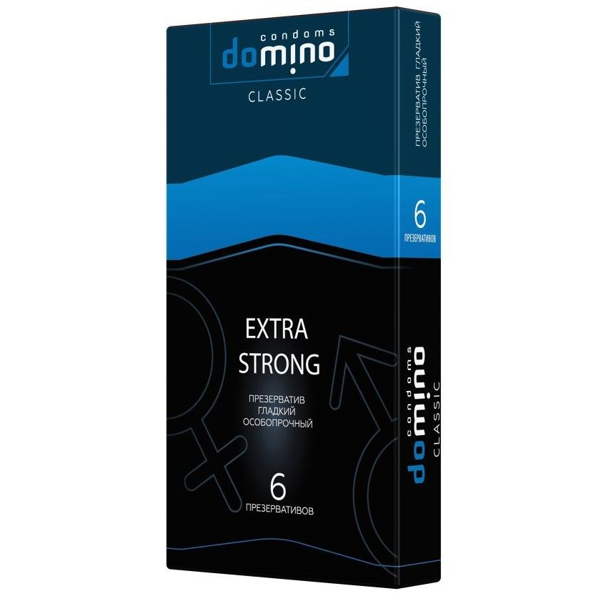 Купить суперпрочные презервативы domino classic extra strong - 6 шт. Image