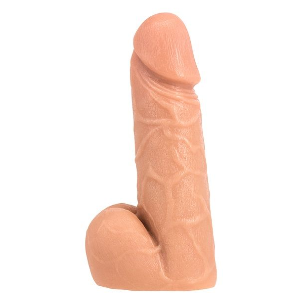 Купить телесный фаллоимитатор so real realistic 7inch dong &amp;amp; balls - 18 см. Image