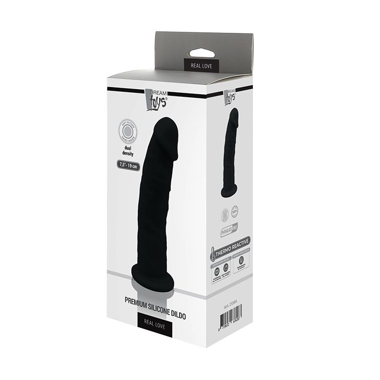 Купить черный реалистичный фаллоимитатор dildo 7.5inch black - 19 см. Image