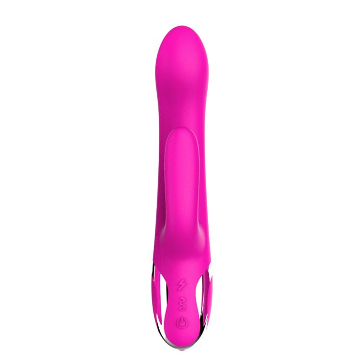 Купить розовый вибратор-кролик naghi no.43 rechargeable duo vibrator - 23 см. Image