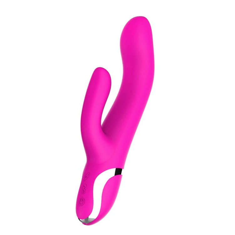 Купить розовый вибратор-кролик naghi no.43 rechargeable duo vibrator - 23 см. Image