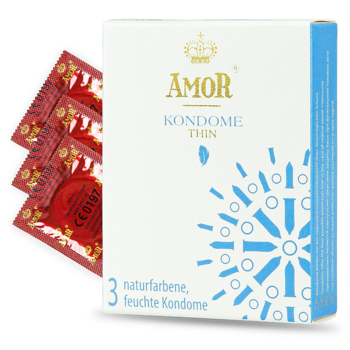 Купить супертонкие презервативы amor thin - 3 шт. Image