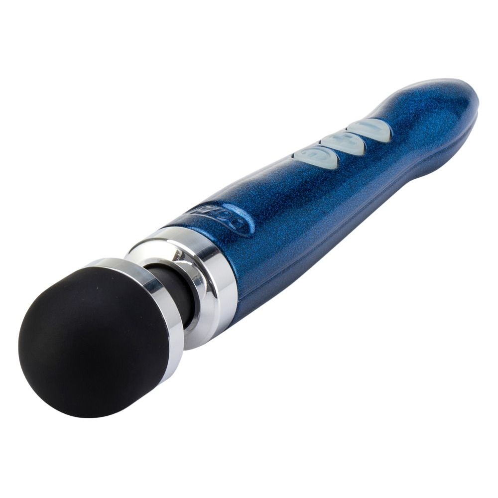 Купить синий беспроводной вибратор doxy die cast 3r rechargeable wand - 28 см. Image