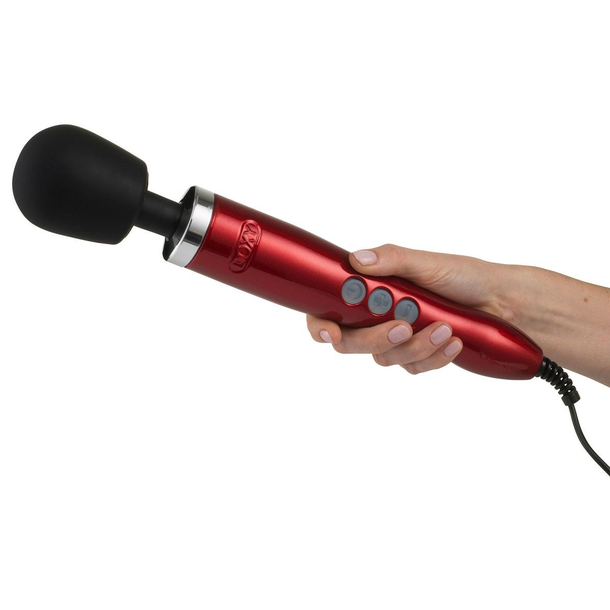 Купить красный жезловый вибратор doxy die cast wand massager Image