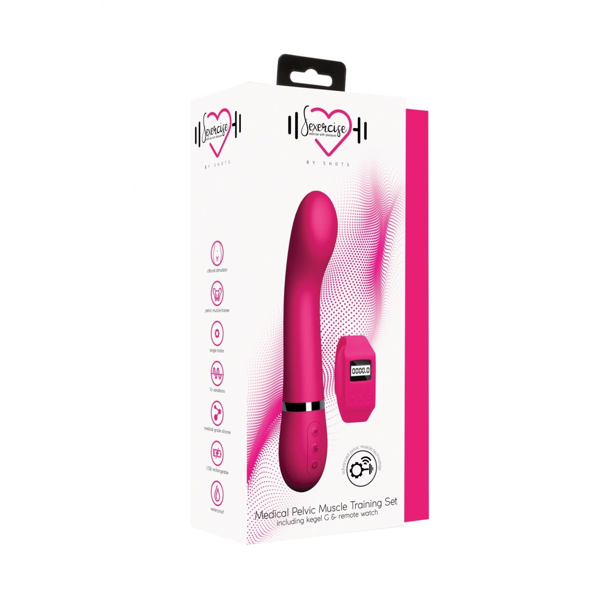 Купить розовый вибромассажер kegel g - 20 см. Image