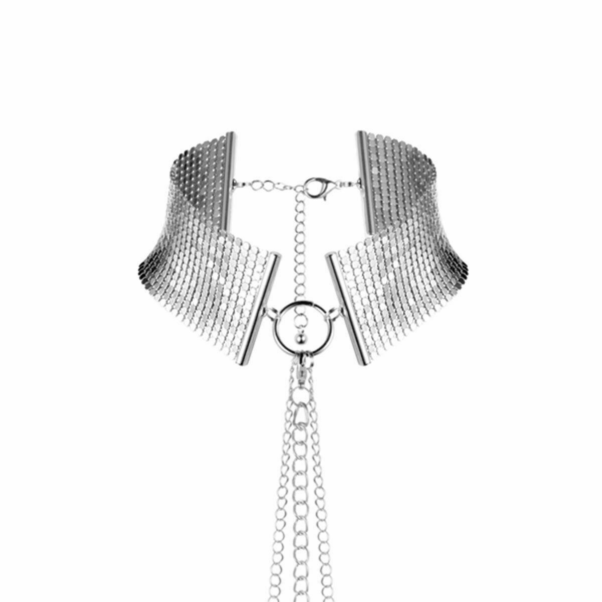 Купить серебристый ошейник с цепочками desir metallique collar Image