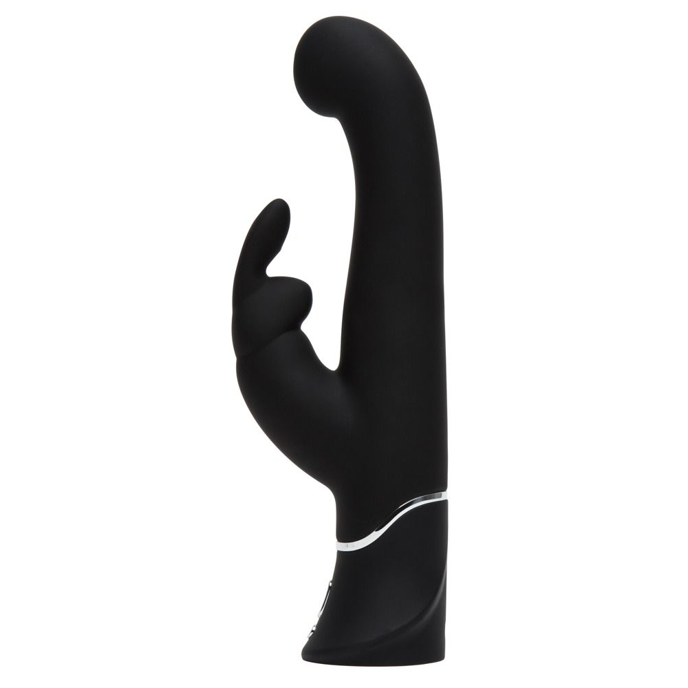 Купить черный вибратор-кролик g-spot stroking vibrator - 24,2 см. Image