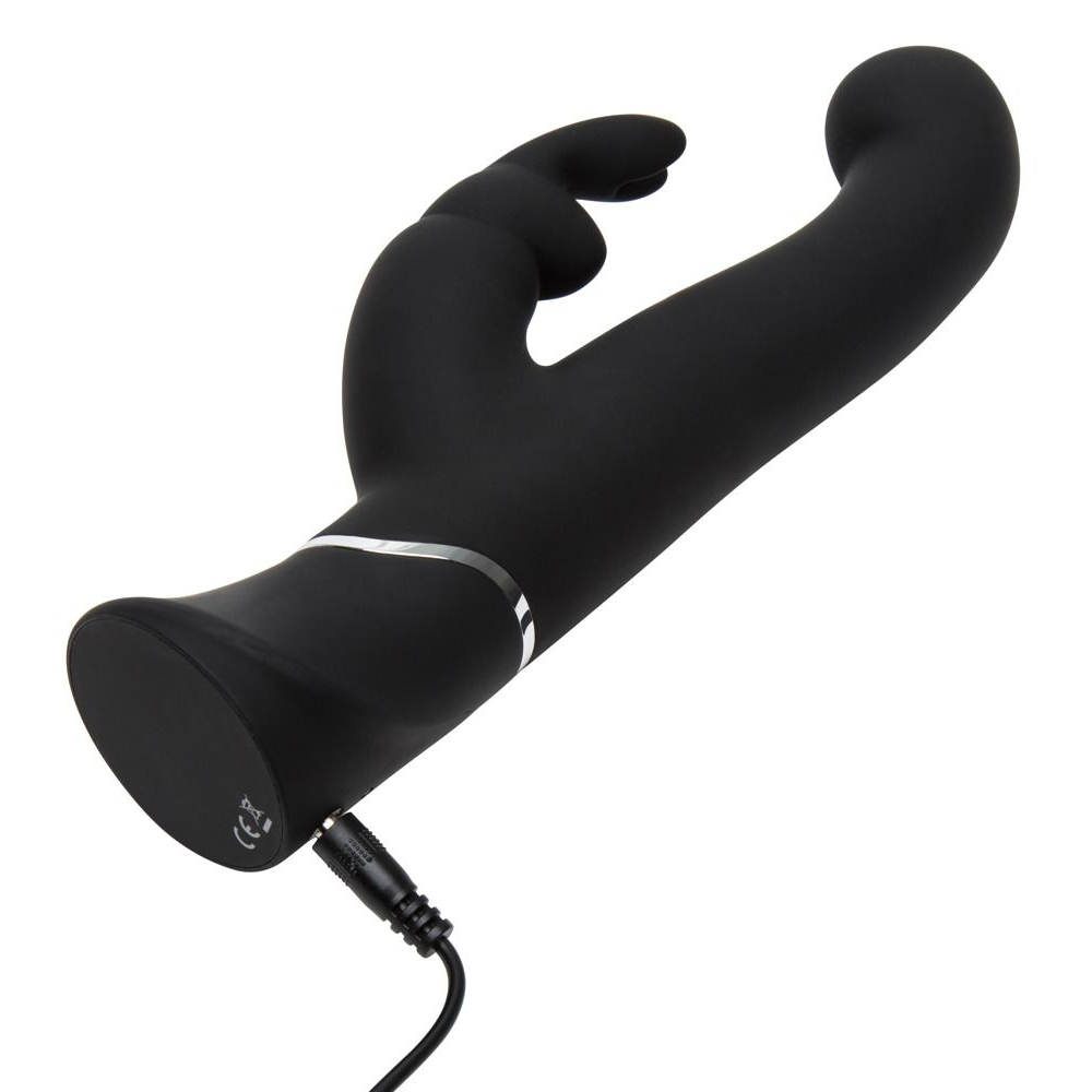 Купить черный вибратор-кролик g-spot stroking vibrator - 24,2 см. Image