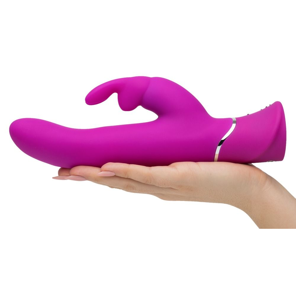 Купить лиловый вибратор curve thrusting rechargeable rabbit vibrator - 24,1 см. Image