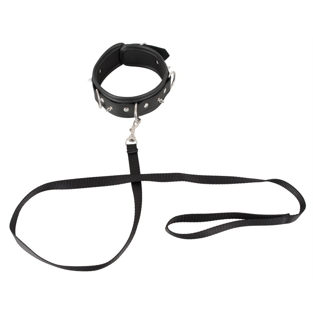 Купить черный ошейник collar and leash с поводком Image