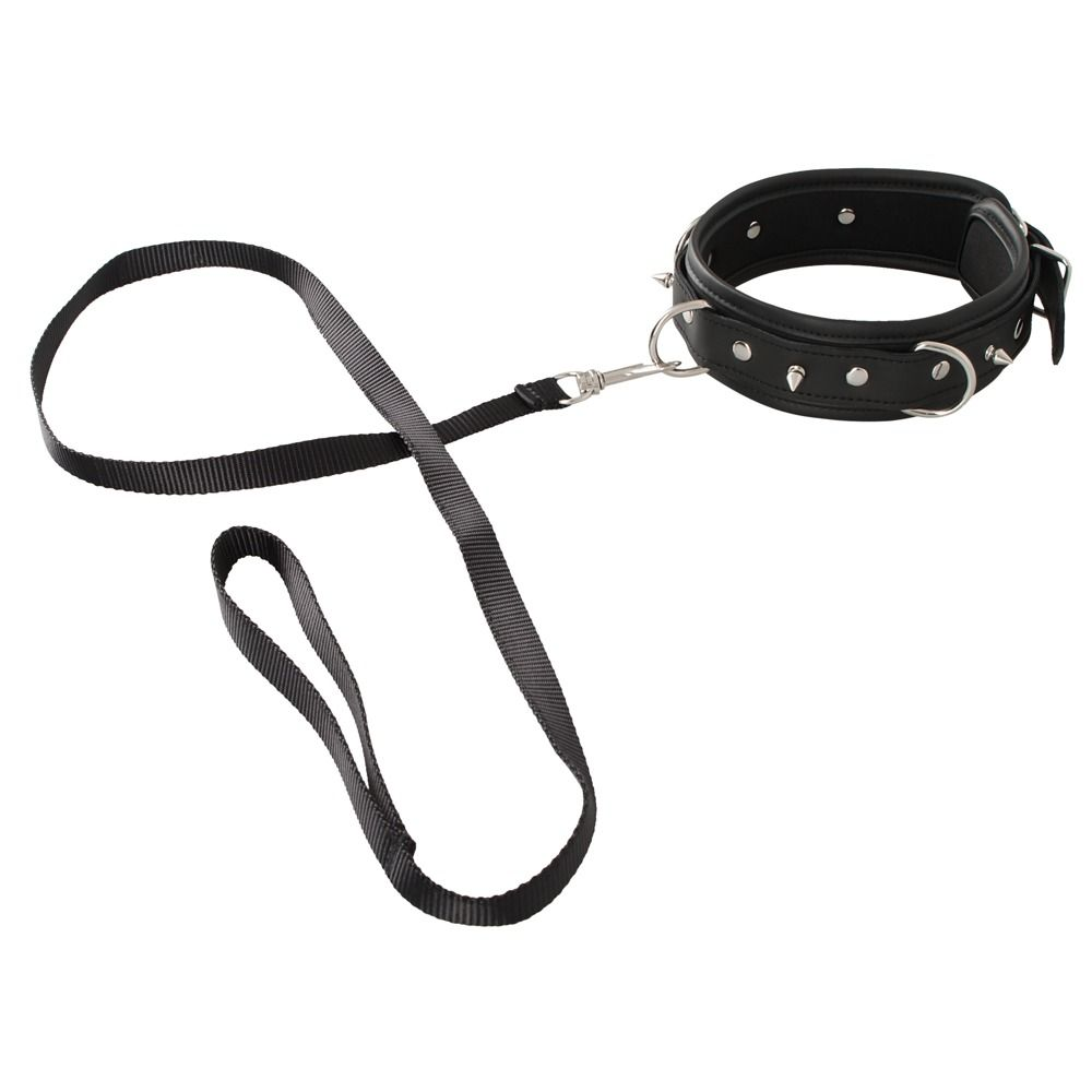 Купить черный ошейник collar and leash с поводком Image