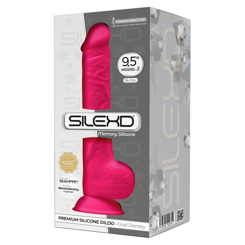 Купить розовый фаллоимитатор-реалистик premium dildo 9,5  model 3 premium - 24 см. Image