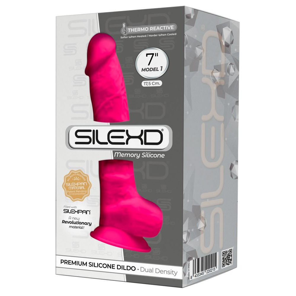 Купить розовый фаллоимитатор-реалистик premium dildo 7  model 1 premium - 17,5 см. Image