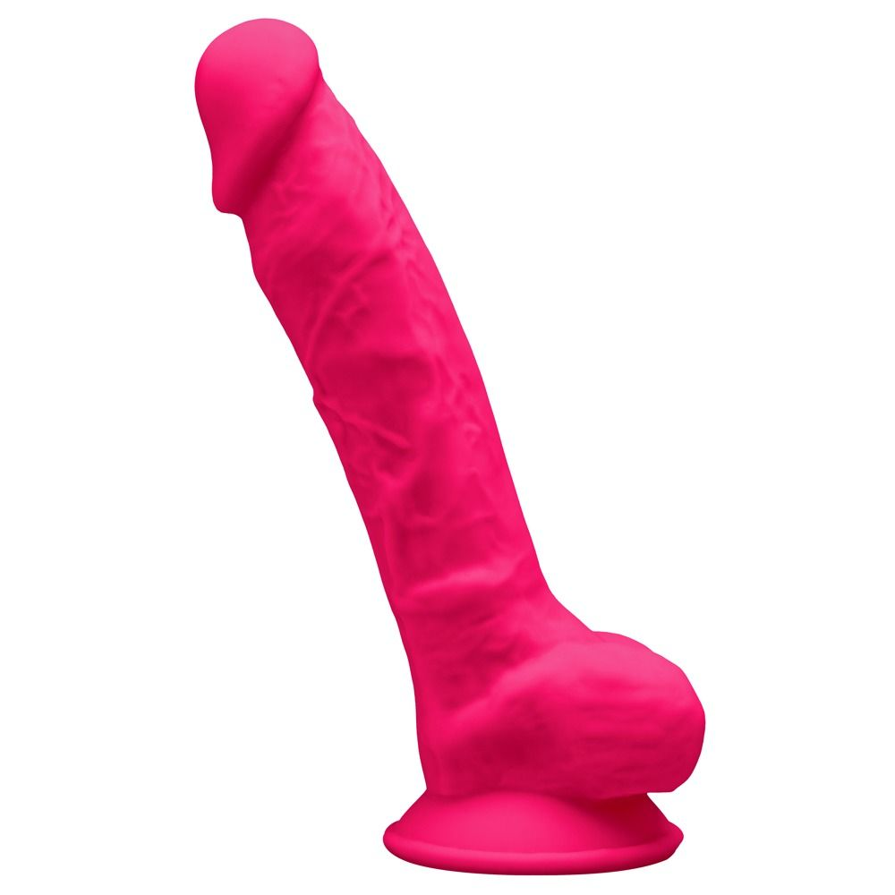 Купить розовый фаллоимитатор-реалистик premium dildo 7  model 1 premium - 17,5 см. Image