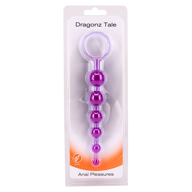 Купить фиолетовая анальная цепочка dragonz tale anal - 20 см. Image