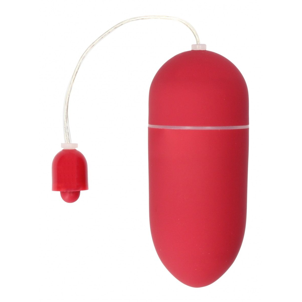 Купить красное гладкое виброяйцо vibrating egg - 8 см. Image