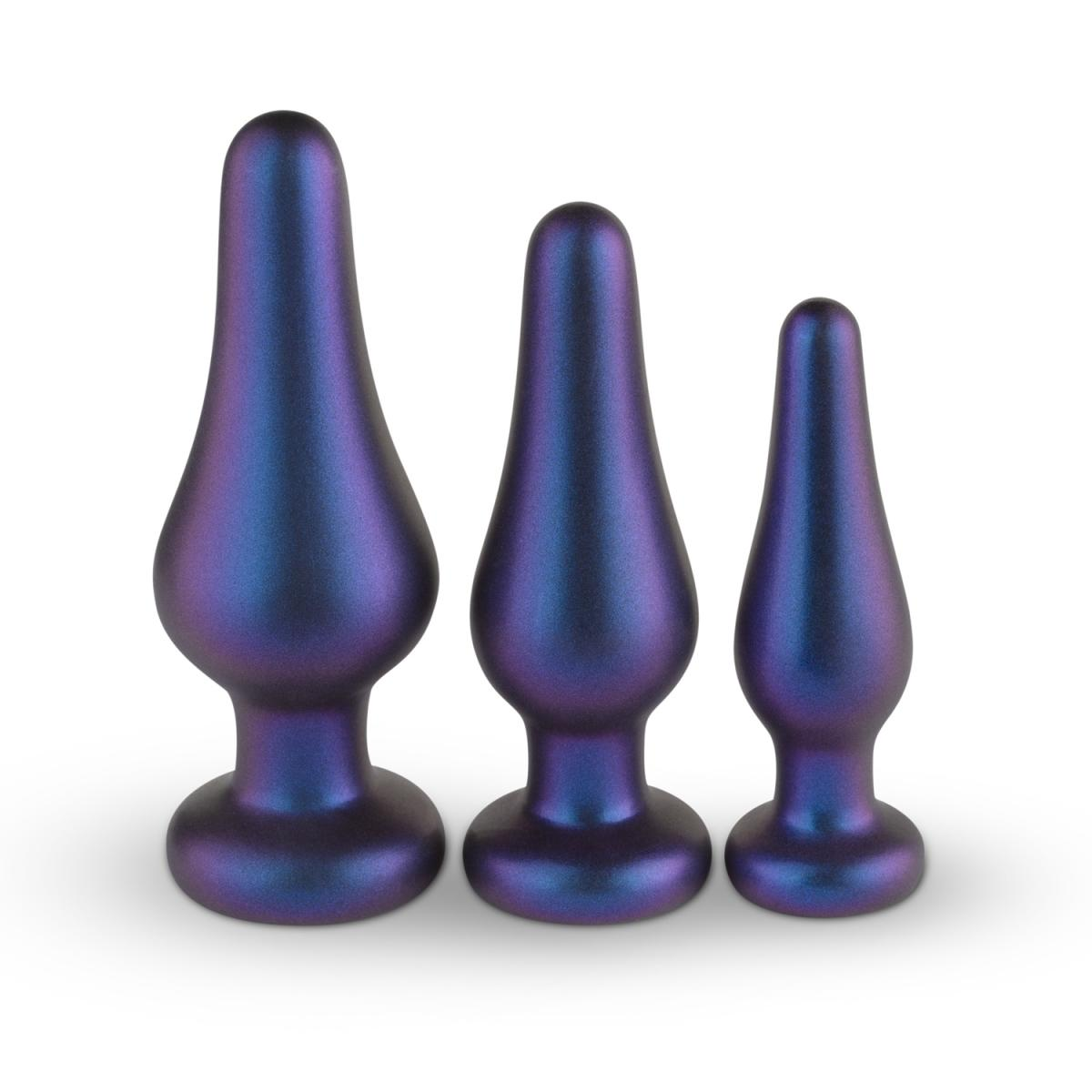 Купить набор из 3 фиолетовых анальных пробок comets butt plug set Image