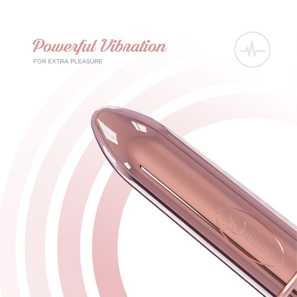 Купить розовая гладкая вибропуля so divine halo bullet vibrator - 8 см. Image