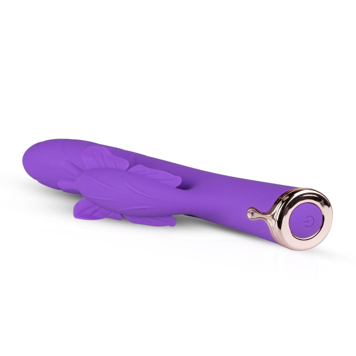 Купить фиолетовый вибратор-кролик the princess butterfly vibrator - 20,5 см. Image