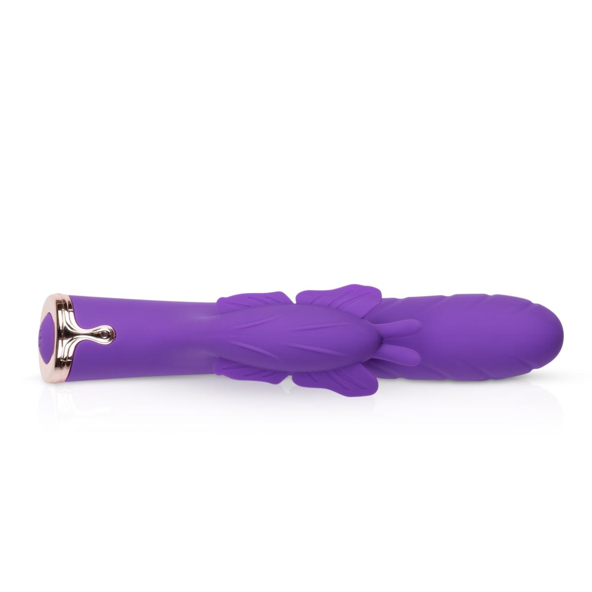 Купить фиолетовый вибратор-кролик the princess butterfly vibrator - 20,5 см. Image