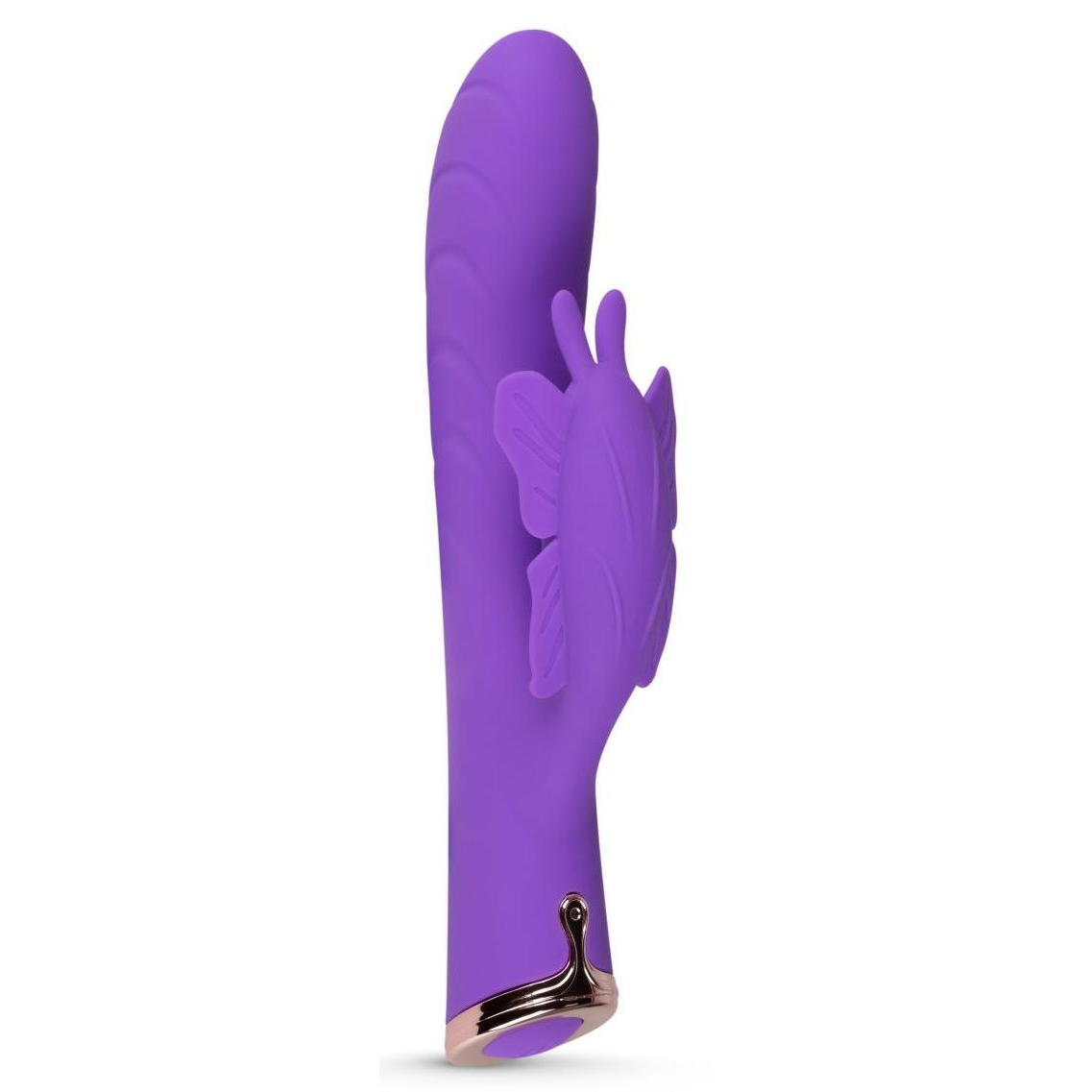 Купить фиолетовый вибратор-кролик the princess butterfly vibrator - 20,5 см. Image