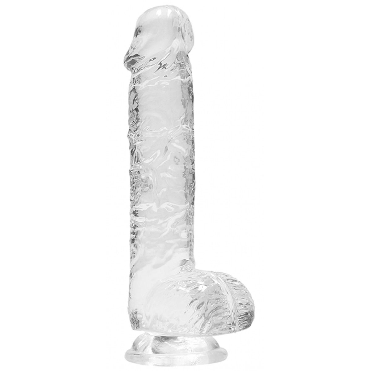 Купить прозрачный фаллоимитатор realrock crystal clear 6 inch - 17 см. Image