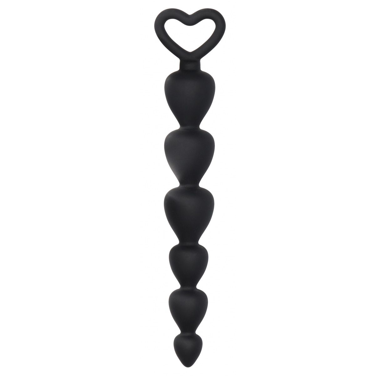 Купить черная анальная елочка silicone anal beads - 17,5 см. Image