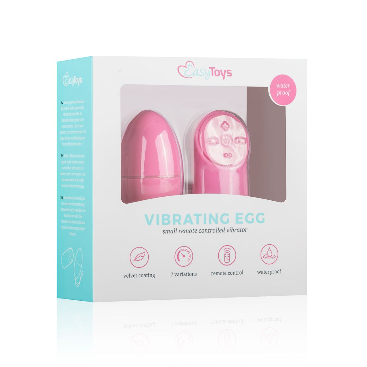 Купить розовое виброяйцо vibrating egg с пультом ду Image