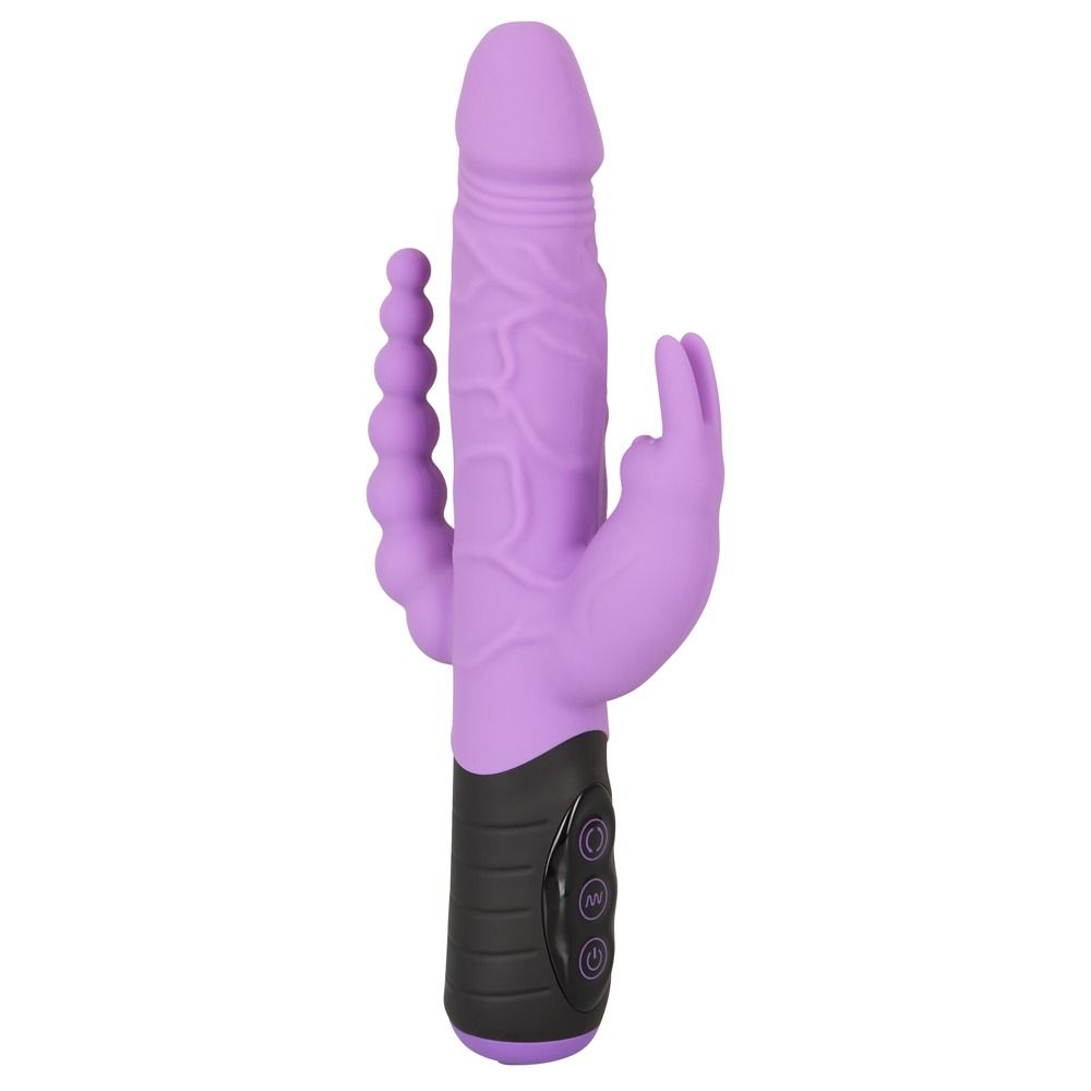 Купить сиреневый тройной вибратор triple vibrator - 22,2 см. Image