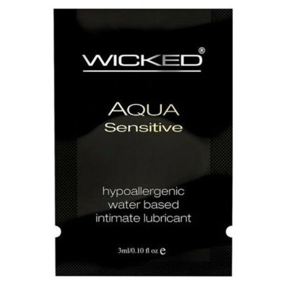 Купить мягкий лубрикант на водной основе wicked aqua sensitive - 3 мл. Image