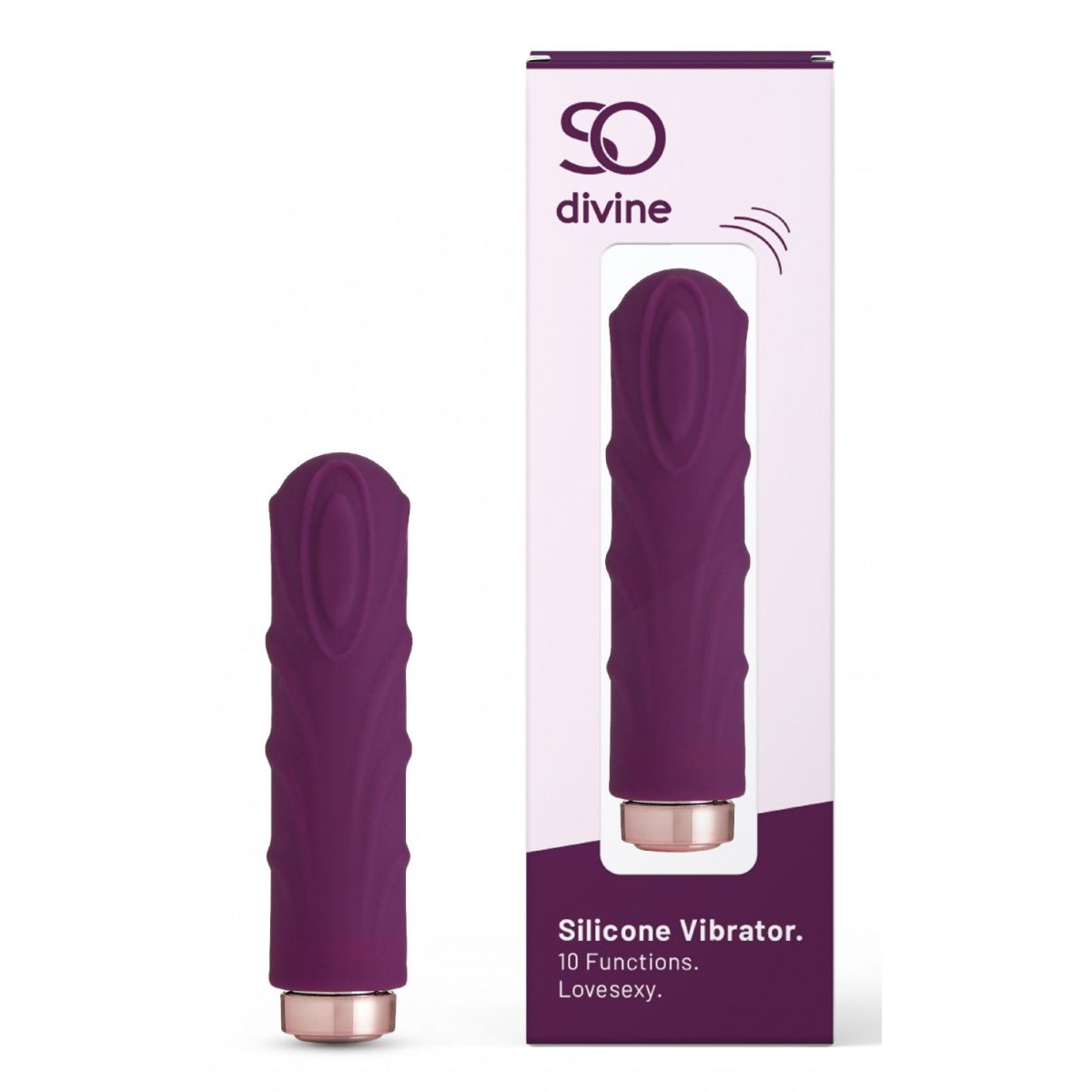 Купить фиолетовая вибропуля love sexy silky touch vibrator - 9,4 см. Image