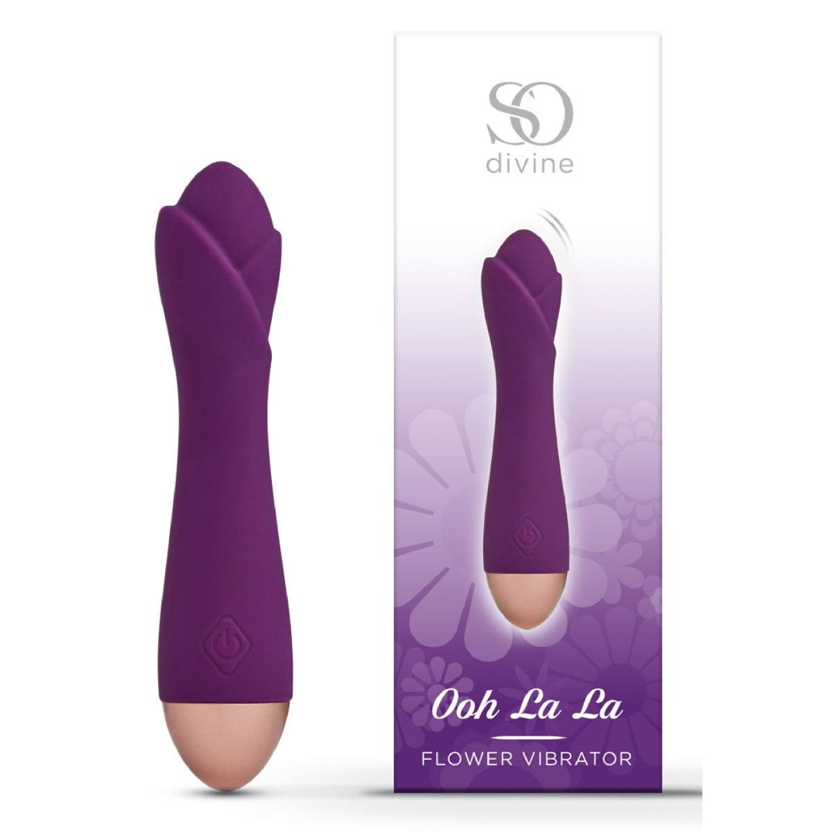 Купить фиолетовый вибратор ooh la la flower vibrator - 18 см. Image