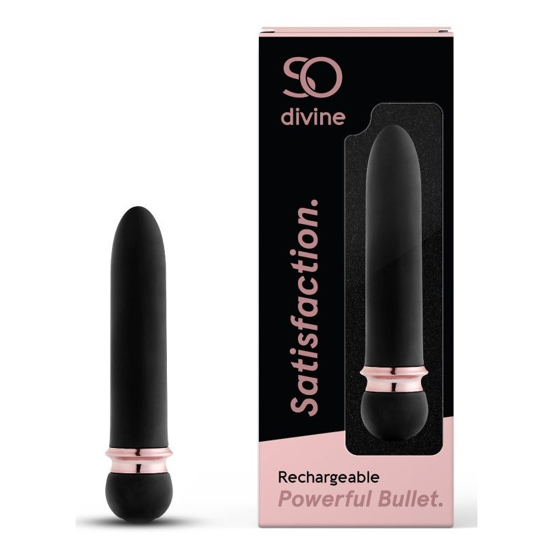 Купить черная вибропуля satisfaction powerful bullet - 11,7 см. Image