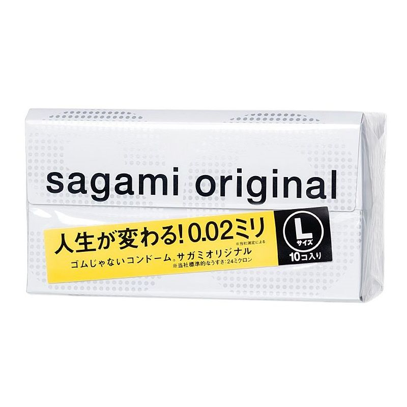 Купить презервативы sagami original 0.02 l-size увеличенного размера - 10 шт. Image