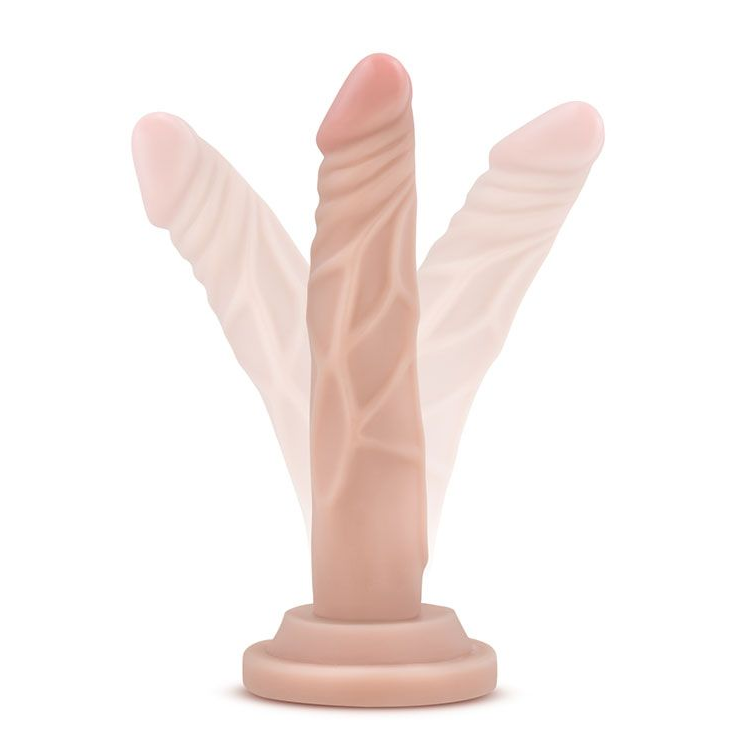 Купить телесный фаллоимитатор-реалистик 5 inch mini cock на присоске - 14,6 см. Image