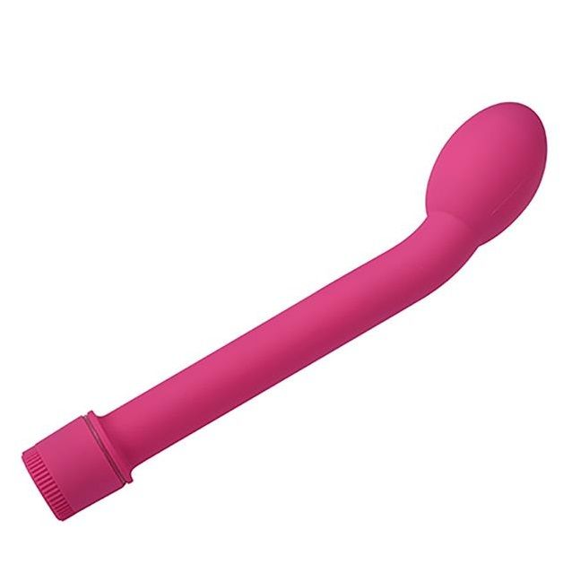 Купить ярко-розовый вибромассажер g-spot vibrator - 21 см. Image