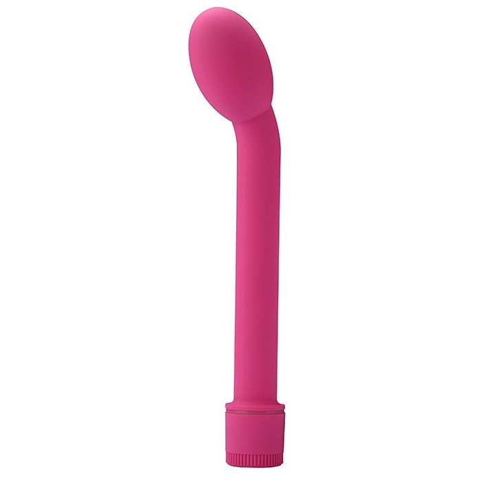 Купить ярко-розовый вибромассажер g-spot vibrator - 21 см. Image