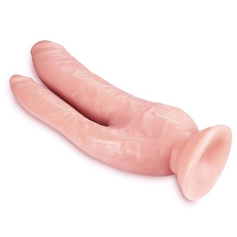 Купить телесный фаллоимитатор 8 inch dp cock - 20,32 см. Image