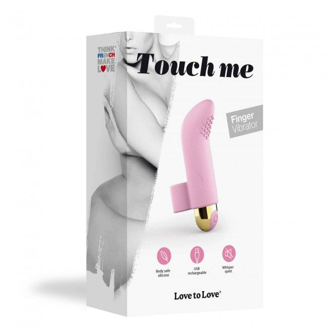 Купить розовый вибратор на палец touch me - 8,6 см. Image