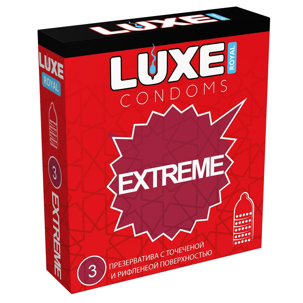 Купить текстурированные презервативы luxe royal extreme - 3 шт. Image