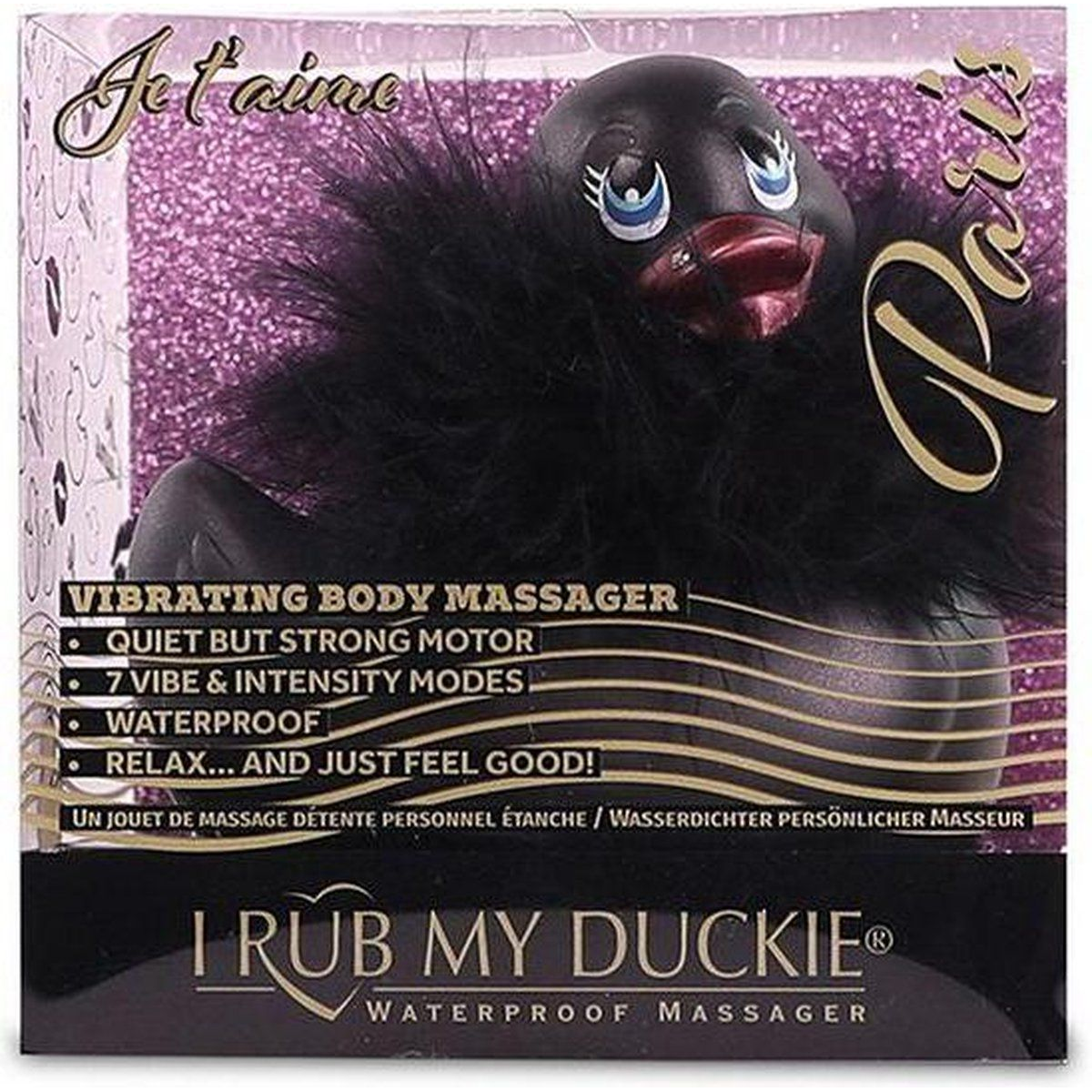 Купить черный вибратор-уточка i rub my duckie 2.0 paris Image